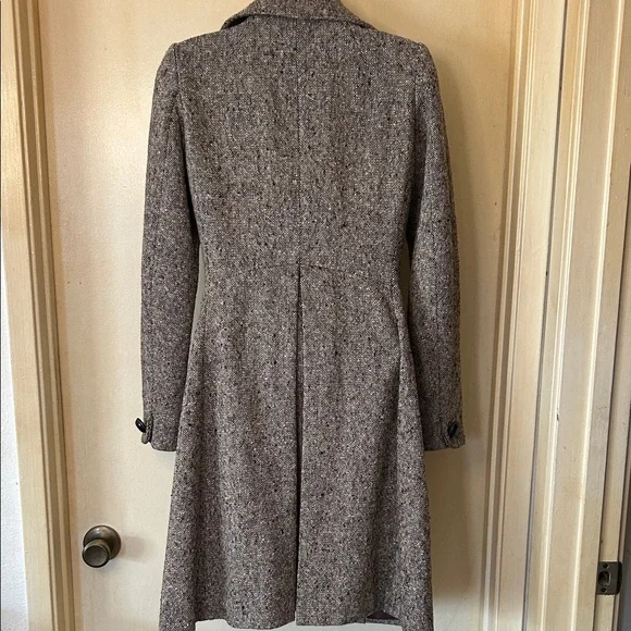 Banana Republic Brown Tweed Tailored Frock Coat size XS - Picture 8 of 16